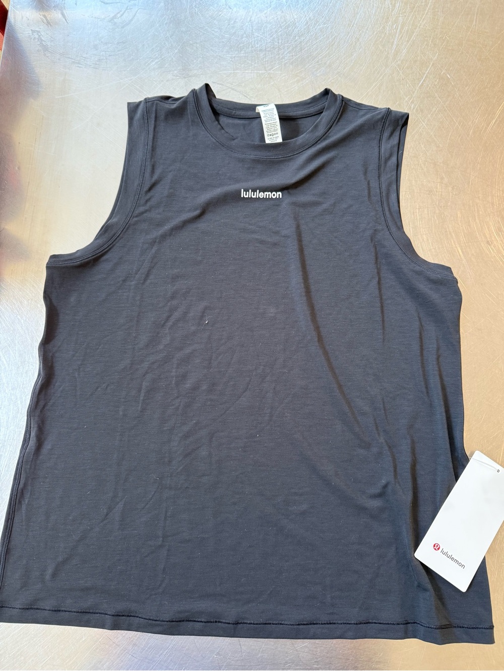 Lululemon Wordmark Muscle Long Jersey Tank 8
